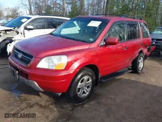 2004 Honda Pilot EX with VIN 5FNYF18674B003260, listed as a IAAI auction lot 41898340 with 214,249 mi miles. Bid and sale history available at carsss.com. Image 2.