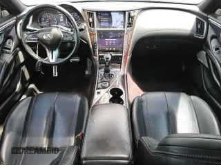 2017 Infiniti Q60 Red Sport 400 with VIN JN1FV7EL1HM701080, listed as a Copart auction lot 61176515 with 97,465 mi miles and Clean title. Bid and sale history available at DreamBid. Image 8.