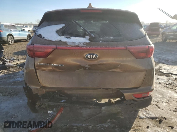 2018 Kia Sportage LX with VIN KNDPM3ACXJ7475015, listed as a Copart auction lot 87910845 with 139,946 mi miles and Salvage Title. Bid and sale history available at DreamBid. Image 6.