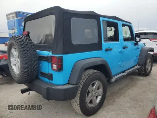 2018 Jeep Wrangler JK Unlimited Sport S with VIN 1C4BJWDG8JL860843, listed as a Copart auction lot 74480734 with 0 mi miles and Non Repairable. Bid and sale history available at carsss.com. Image 3.