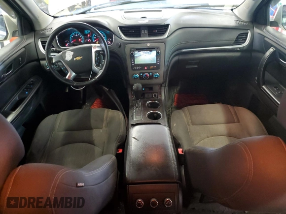 2015 Chevrolet Traverse LT z VIN 1GNKRGKD4FJ150775, wystawiony jako Copart lot #59920715 z przebiegiem 117 489 mil mil oraz Czysty tytuł • Clean title. Historia ofert i sprzedaży dostępna na DreamBid. Obrazek 8.