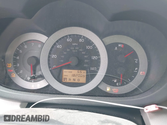 2007 Toyota RAV4 with VIN JTMBD33V775097927, listed as a IAAI auction lot 41870623 with 182,005 mi miles. Bid and sale history available at carsss.com. Image 7.