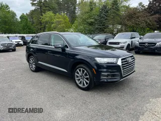 2017 Audi Q7 Premium Plus with VIN WA1LAAF75HD036771, listed as a Copart auction lot 57857695 with 147,461 mi miles and Clean title. Bid and sale history available at DreamBid. Image 1.