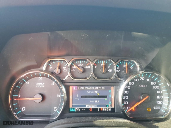 2015 Chevrolet Tahoe LS with VIN 1GNSKAKC7FR546533, listed as a Copart auction lot 84891384 with 190,363 mi miles and Salvage Title. Bid and sale history available at carsss.com. Image 9.