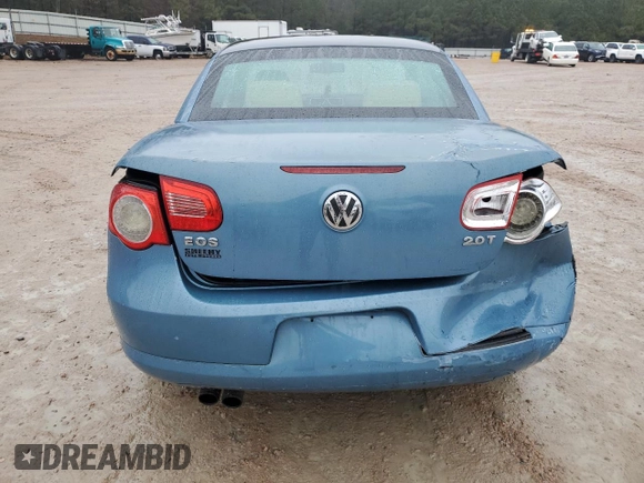 2007 Volkswagen Eos 2.0T with VIN WVWFA71F97V020442, listed as a Copart auction lot 85250704 with 119,618 mi miles and Salvage Title. Bid and sale history available at DreamBid. Image 6.