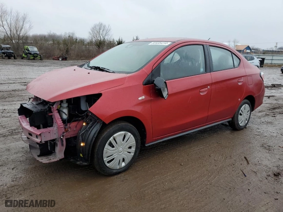 2023 Mitsubishi Mirage G4 ES with VIN ML32FUFJ7PHF03623, listed as a Copart auction lot 85935414 with 17,405 mi miles and Salvage Title. Bid and sale history available at carsss.com. Image 1.