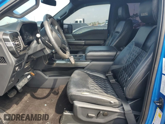 2021 Ford F-150 XL with VIN 1FTFW1E58MKE48631, listed as a Copart auction lot 61409595 with 36,388 mi miles and Salvage title. Bid and sale history available at DreamBid. Image 7.