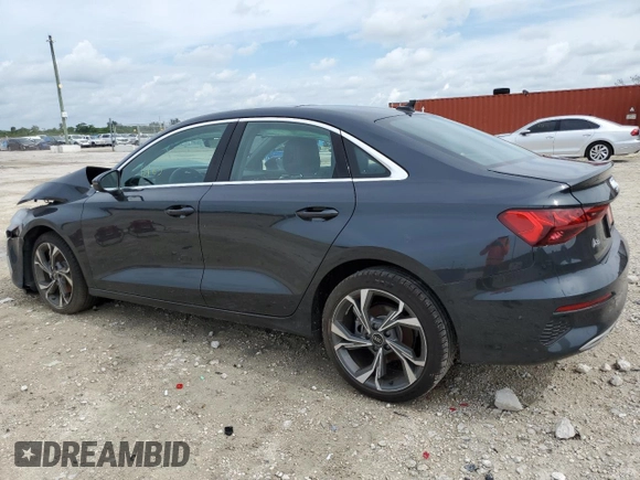 2022 Audi A3 Premium with VIN WAUAUDGY1NA094044, listed as a Copart auction lot 54459703 with 1,465 mi miles. Bid and sale history available at carsss.com. Image 2.