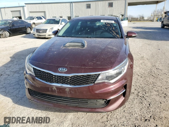2018 Kia Optima S z VIN 5XXGT4L31JG198252, wystawiony jako Copart lot #49703955 z przebiegiem 136 254 mil mil oraz Szkoda całkowita • Salvage title. Historia ofert i sprzedaży dostępna na DreamBid. Obrazek 5.
