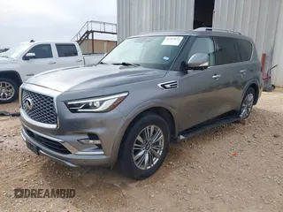 2021 Infiniti QX80 PREMIUM SELECT with VIN JN8AZ2AF9M9718838, listed as a IAAI auction lot 41797875 with 80,597 mi miles. Bid and sale history available at carsss.com. Image 17.