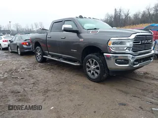 2020 Ram 2500 Big Horn with VIN 3C6UR5DJ4LG283792, listed as a IAAI auction lot 41464411 with 75,501 mi miles. Bid and sale history available at carsss.com. Image 1.