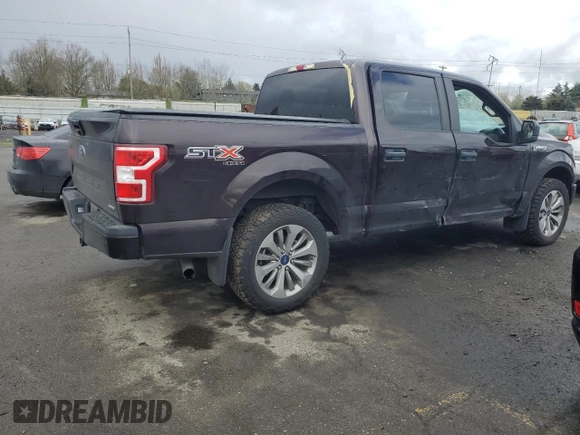 2018 Ford F-150 XL with VIN 1FTEW1EP3JKE71890, listed as a Copart auction lot 50772115 with 47,197 mi miles and Salvage Title. Bid and sale history available at carsss.com. Image 3.
