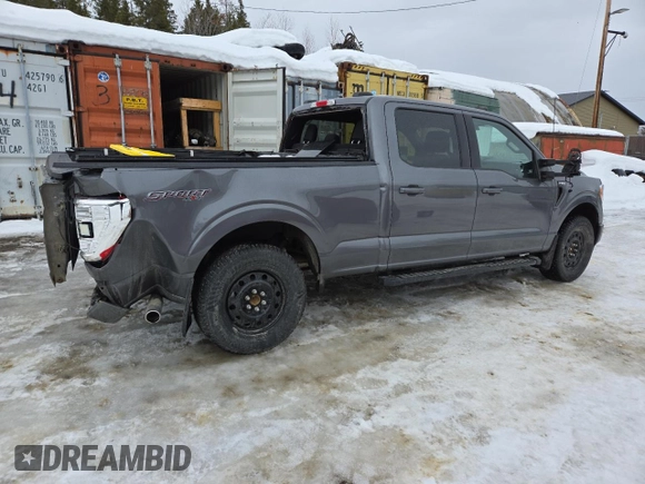 2022 Ford F-150 XL with VIN 1FTFW1E59NFB88380, listed as a Copart auction lot 46898615 with 41,802 mi miles and Salvage Title. Bid and sale history available at carsss.com. Image 3.