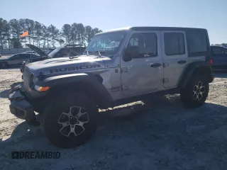 2020 Jeep Wrangler Unlimited Rubicon with VIN 1C4HJXFNXLW133670, listed as a Copart auction lot 87396274 with 44,967 mi miles and Salvage Title. Bid and sale history available at carsss.com. Image 1.
