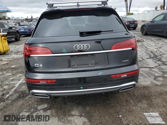2024 Audi Q5 S line Premium with VIN WA1GAAFY8R2017168, listed as a Copart auction lot 44257095 with 16,147 mi miles and Salvage Title. Bid and sale history available at carsss.com. Image 6.