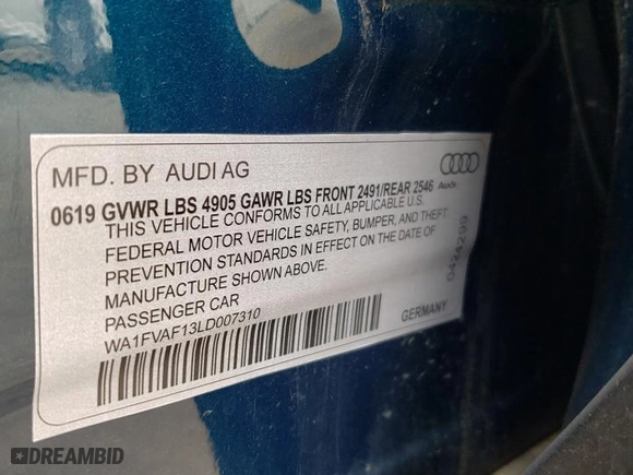 2019 Audi Q8 Premium Plus with VIN WA1EVAF12KD014632, listed as a Copart auction lot 60351813 with 30,264 mi miles. Bid and sale history available at carsss.com. Image 13.