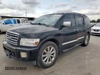 2008 Infiniti QX56 with VIN 5N3AA08DX8N901600, listed as a Copart auction lot 58973525 with 321,103 mi miles and Salvage title. Bid and sale history available at DreamBid. Image 1.