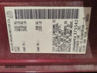 2018 Nissan Maxima SL z VIN 1N4AA6AP4JC375542, wystawiony jako Copart lot #57691275 z przebiegiem 82 504 mil mil oraz Szkoda całkowita • Salvage title. Historia ofert i sprzedaży dostępna na DreamBid. Obrazek 12.