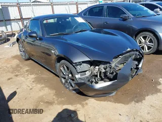 2018 Mazda MX-5 Miata RF Grand Touring with VIN JM1NDAM76J0203600, listed as a IAAI auction lot 41850985 with 89,552 mi miles. Bid and sale history available at carsss.com. Image 1.