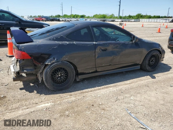 2002 Acura RSX Type S with VIN JH4DC53082C036696, listed as a Copart auction lot 52193175 with 179,773 mi miles and Salvage Title. Bid and sale history available at carsss.com. Image 3.