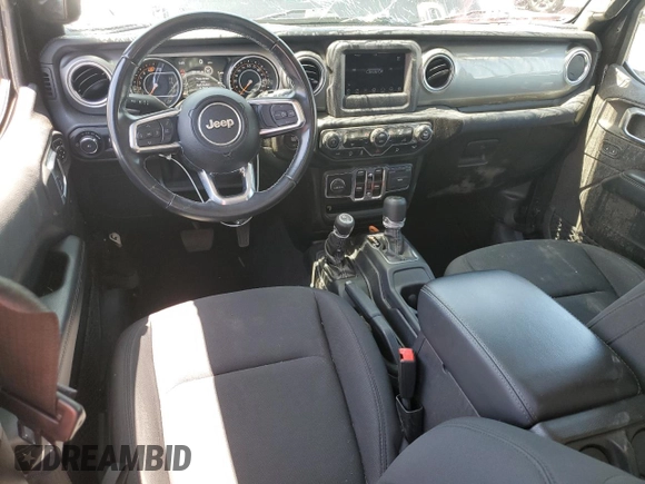 2020 Jeep Wrangler Unlimited Sahara z VIN 1C4HJXEN2LW213644, wystawiony jako Copart lot #54935355 z przebiegiem 76 268 mil mil oraz Szkoda całkowita • Salvage title. Historia ofert i sprzedaży dostępna na DreamBid. Obrazek 8.