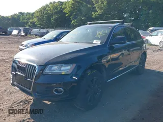 2013 Audi Q5 Premium with VIN WA1CFAFPXDA041154, listed as a IAAI auction lot 39572612 with Not provided miles and . Bid and sale history available at DreamBid. Image 2.