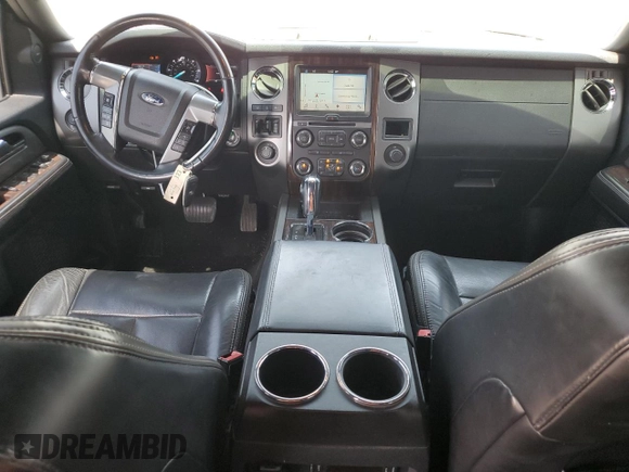 2016 Ford Expedition Max Platinum with VIN 1FMJK1MT7GEF21993, listed as a Copart auction lot 54780575 with 136,333 mi miles and Salvage title. Bid and sale history available at DreamBid. Image 8.
