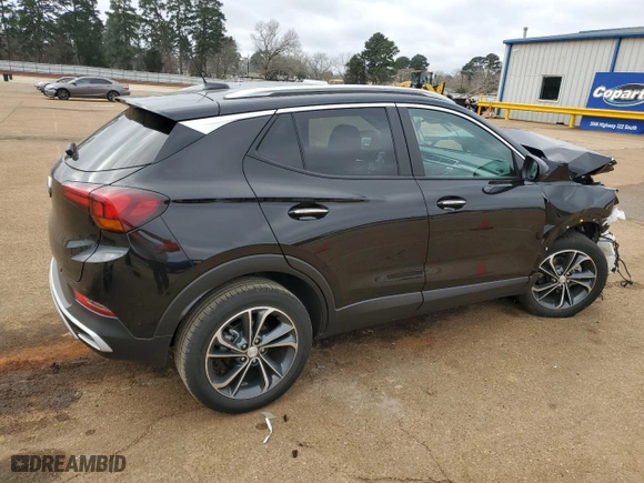 2023 Buick Encore GX Select with VIN KL4MMDS28PB050195, listed as a Copart auction lot 46750555 with 17,082 mi miles and Salvage Title. Bid and sale history available at carsss.com. Image 3.