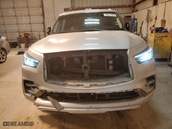 2021 Infiniti QX80 PREMIUM SELECT with VIN JN8AZ2AFXM9720484, listed as a Copart auction lot 45651455 with 64,276 mi miles and Salvage Title. Bid and sale history available at carsss.com. Image 5.