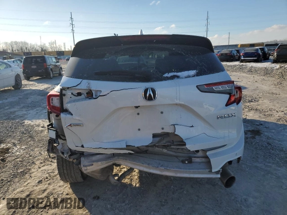 2022 Acura RDX w/A-Spec Package with VIN 5J8TC1H66NL002927, listed as a Copart auction lot 89269675 with 45,797 mi miles and Salvage Title. Bid and sale history available at carsss.com. Image 6.