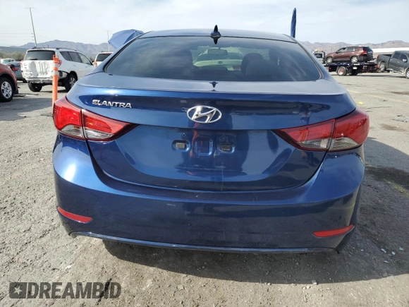 2015 Hyundai Elantra SE with VIN 5NPDH4AE0FH583712, listed as a Copart auction lot 52386265 with Not Provided miles and Salvage Title. Bid and sale history available at DreamBid. Image 6.