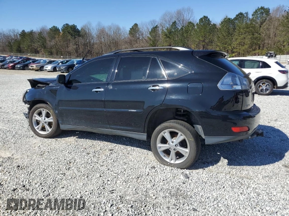 2008 Lexus RX 400h with VIN JTJHW31UX82068789, listed as a Copart auction lot 47590435 with 191,367 mi miles and Salvage Title. Bid and sale history available at DreamBid. Image 2.
