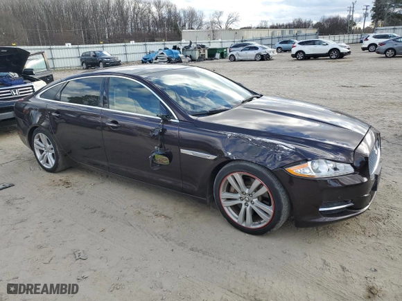 2013 Jaguar XJ with VIN SAJWA2G12DLV57581, listed as a Copart auction lot 84736054 with 91,779 mi miles and Salvage Title. Bid and sale history available at carsss.com. Image 4.