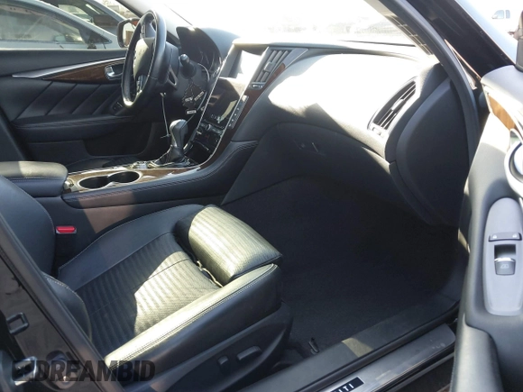 2014 Infiniti Q50 Hybrid Sport with VIN JN1AV7AR1EM701435, listed as a IAAI auction lot 41479140 with 154,338 mi miles. Bid and sale history available at carsss.com. Image 5.