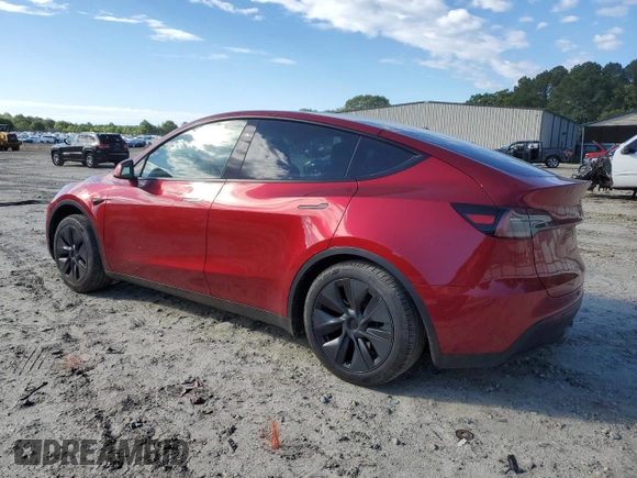 2024 Tesla Model Y Long Range with VIN 7SAYGDEE6RA318973, listed as a Copart auction lot 55586435 with 8,700 mi miles and Salvage title. Bid and sale history available at DreamBid. Image 2.