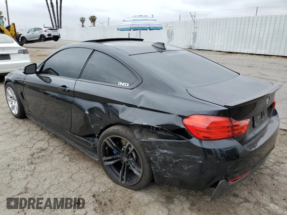 2014 BMW 4 Series 435i with VIN WBA3R1C58EK192065, listed as a Copart auction lot 55783635 with Not provided miles and Salvage title. Bid and sale history available at DreamBid. Image 2.