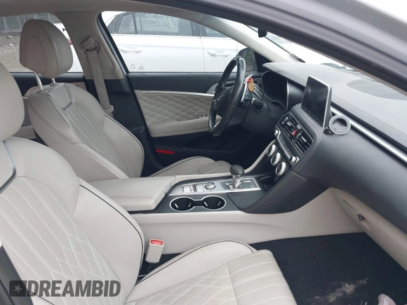 2019 Genesis G70 Advanced z VIN KMTG44LA4KU025432, wystawiony jako IAAI lot #42314340 z przebiegiem 109 629 mil mil oraz . Historia ofert i sprzedaży dostępna na DreamBid. Obrazek 5.