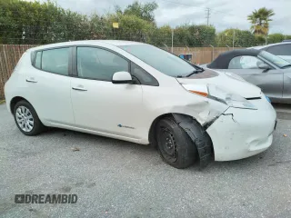 2015 Nissan LEAF SV with VIN 1N4AZ0CPXFC321799, listed as a Copart auction lot 35754823 with 55,371 mi miles. Bid and sale history available at carsss.com. Image 4.