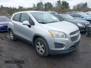 2015 Chevrolet Trax LS with VIN KL7CJPSBXFB061108, listed as a IAAI auction lot 42011714 with 160,654 mi miles and . Bid and sale history available at carsss.com. Image 1.