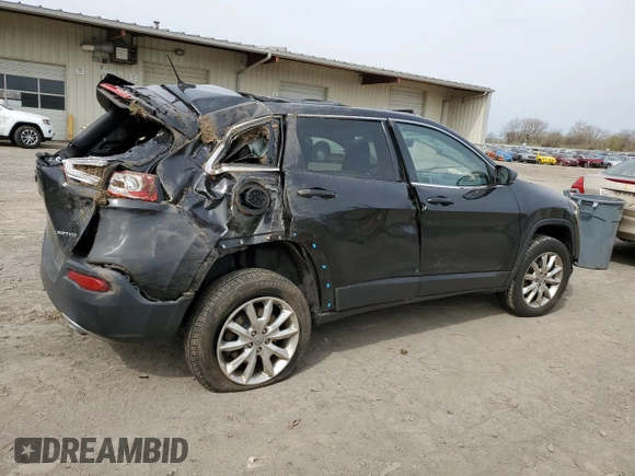 2014 Jeep Cherokee Limited with VIN 1C4PJMDS9EW210955, listed as a Copart auction lot 53263085 with 92,927 mi miles and Salvage Title. Bid and sale history available at DreamBid. Image 3.