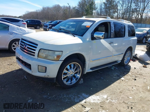 2005 Infiniti QX56 with VIN 5N3AA08C25N806337, listed as a IAAI auction lot 41317749 with 1 mi miles. Bid and sale history available at carsss.com. Image 18.