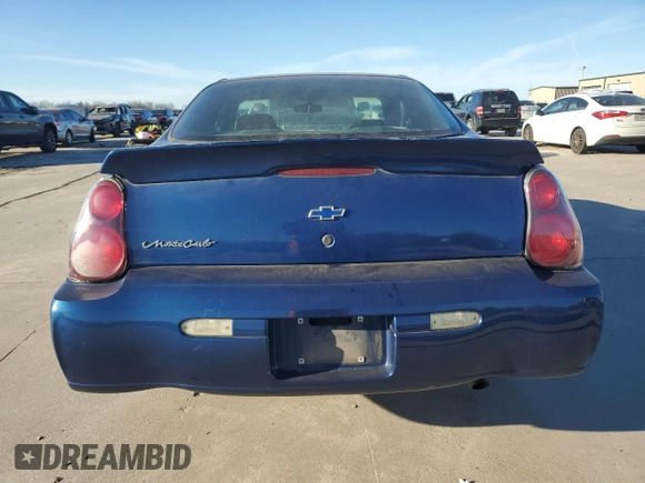 2003 Chevrolet Monte Carlo LS with VIN 2G1WW12E639412823, listed as a Copart auction lot 86990454 with 90,147 mi miles and Salvage Title. Bid and sale history available at carsss.com. Image 6.