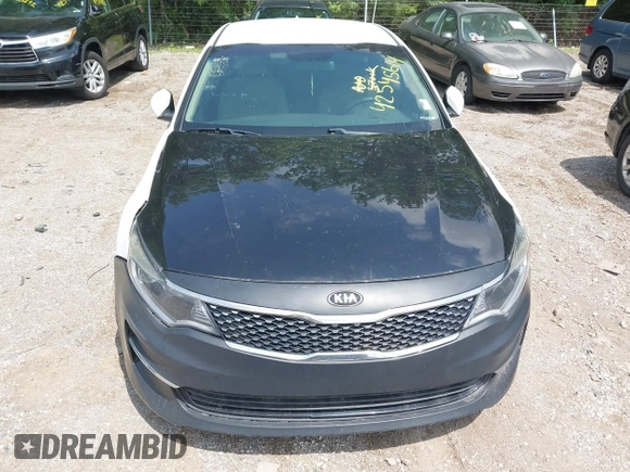 2018 Kia Optima LX with VIN 5XXGT4L36JG210914, listed as a IAAI auction lot 42545614 with 126,286 mi miles and . Bid and sale history available at DreamBid. Image 6.