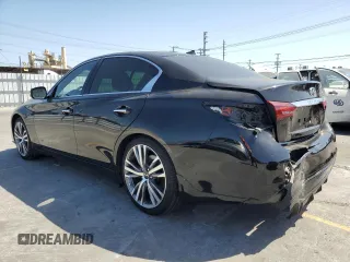 2021 Infiniti Q50 Signature Edition with VIN JN1EV7CP7MM700303, listed as a Copart auction lot 58534285 with 44,081 mi miles and Salvage title. Bid and sale history available at DreamBid. Image 2.