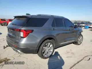 2025 Ford Explorer Platinum with VIN 1FMWK8HCXSGA82231, listed as a Copart auction lot 88560865 with 5,652 mi miles and Salvage title. Bid and sale history available at DreamBid. Image 3.