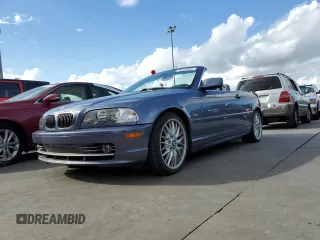 2003 BMW 3 Series 330Ci with VIN WBABS53443JU98486, listed as a Copart auction lot 75103384 with 0 mi miles and Salvage Title. Bid and sale history available at carsss.com. Image 1.