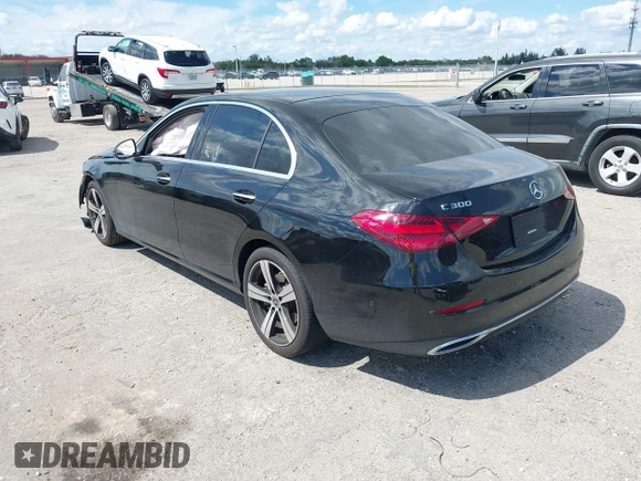 2024 Mercedes-Benz C 300 with VIN W1KAF4GB5RR157376, listed as a IAAI auction lot 41690417 with 19,223 mi miles and . Bid and sale history available at DreamBid. Image 3.
