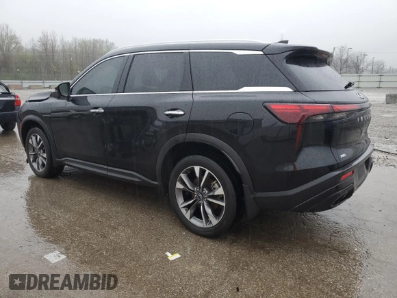 2023 Infiniti QX60 Luxe z VIN 5N1DL1FS9PC356071, wystawiony jako Copart lot #51439755 z przebiegiem 31 184 mil mil oraz Szkoda całkowita • Salvage title. Historia ofert i sprzedaży dostępna na DreamBid. Obrazek 2.