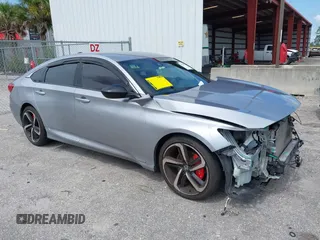 2021 Honda Accord Sport with VIN 1HGCV1F31MA039381, listed as a IAAI auction lot 42670781 with 160,996 mi miles and . Bid and sale history available at DreamBid. Image 1.