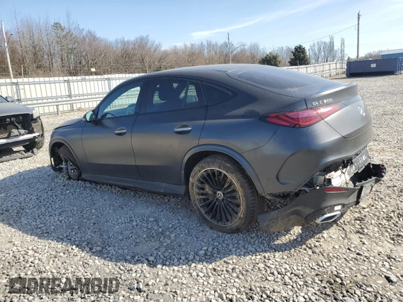 2024 Mercedes-Benz GLC with VIN W1NKJ4HB4RF091313, listed as a Copart auction lot 46849035 with 0 mi miles and Salvage Title. Bid and sale history available at carsss.com. Image 2.